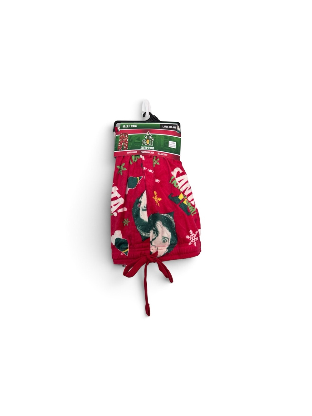 ELF Red Holiday Sleep Pants with Festive Print